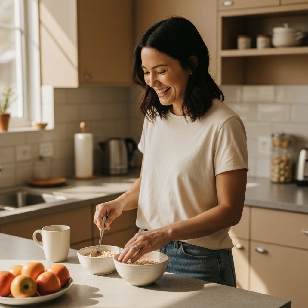 Daily routine and meal preparation